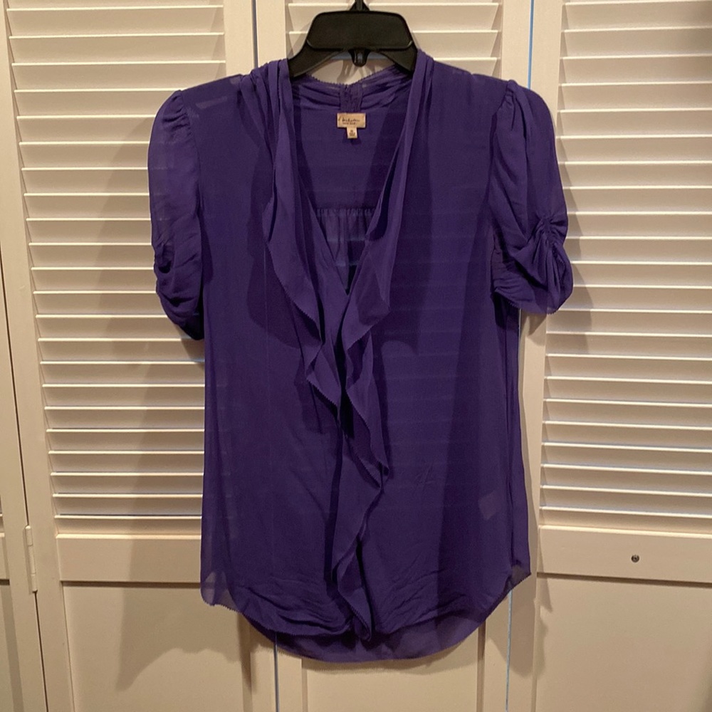 Aritzia Babaton 100% silk sheer blouse